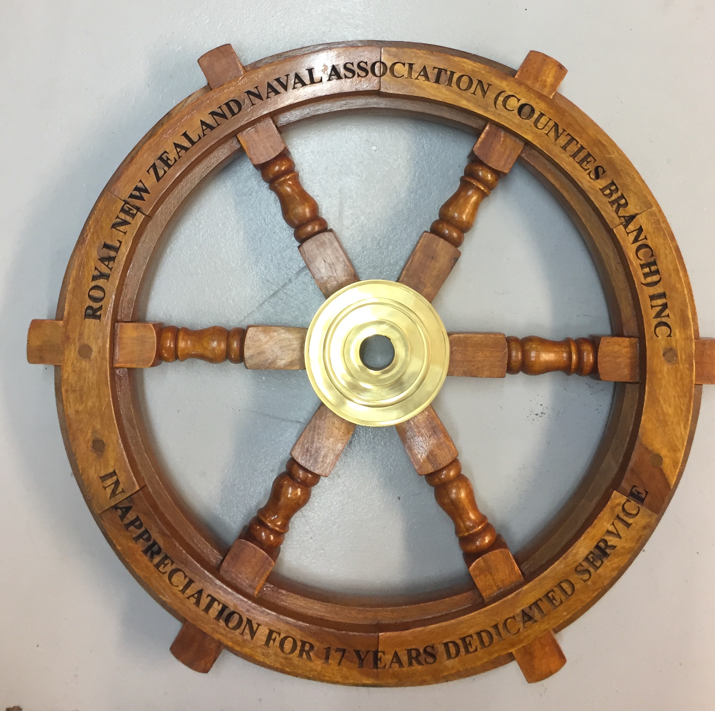 Ships Wheel laser eng
